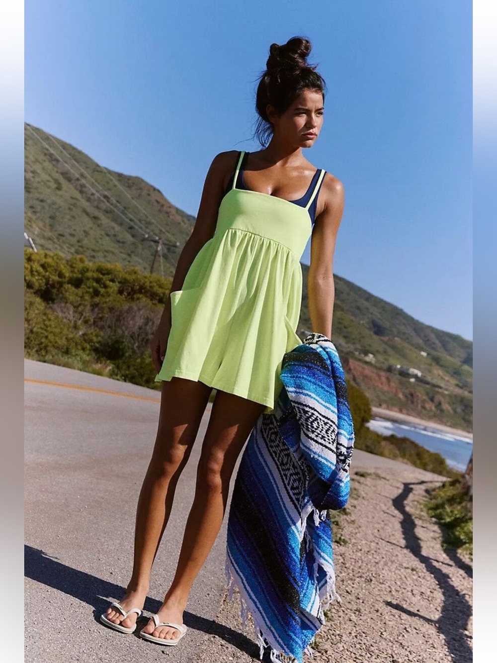 NWT! FP Free People Movement Hot Shot Strappy Romper Sz XS & Small - Picture 2 of 4